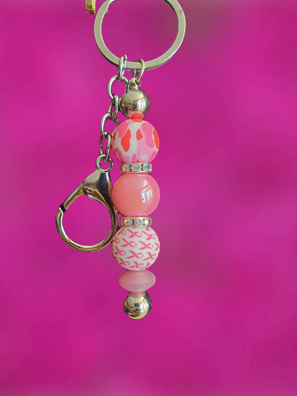 Breast Cancer Support Keychain - Select Optional Add On