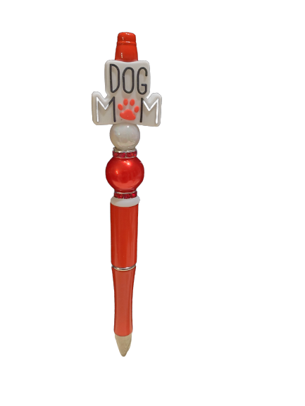 Pet Mom Beaded Pen - Choice of Dog or Cat
