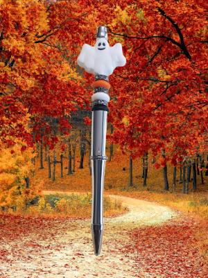 Ghost Beaded Pen Silver