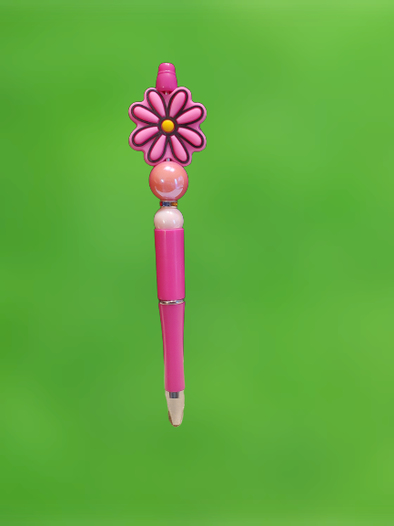 Flower Beaded Pen - Choice of Color