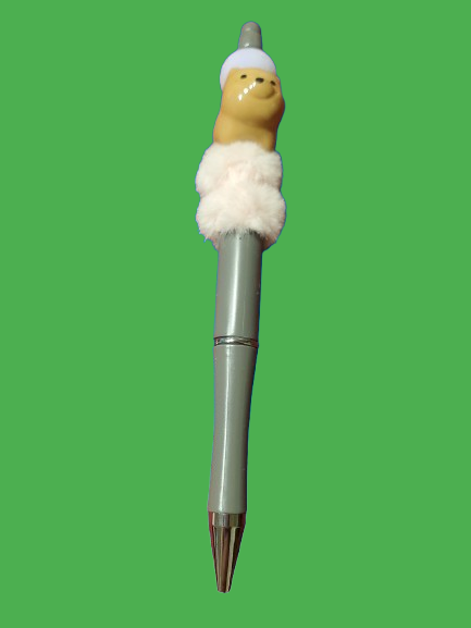 Choice of Animal Beaded Pens with Fuzzy Spacers