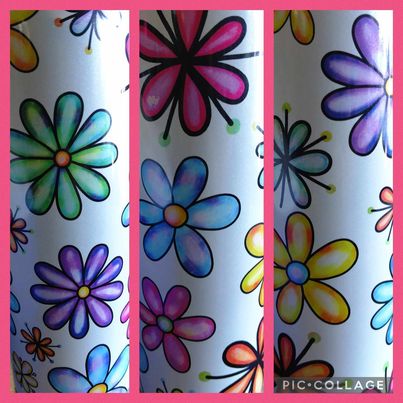 Floral and Fun Themed Choice of 20 Ounce Stainless Steel Tumbler