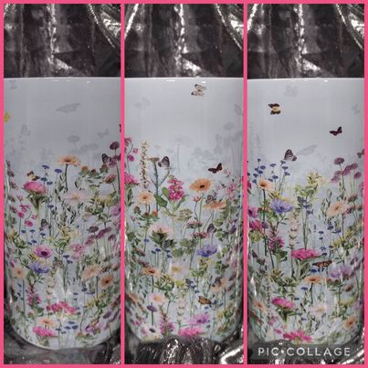 Floral and Fun Themed Choice of 20 Ounce Stainless Steel Tumbler