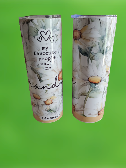 Grandma Themed Choice of 20 Ounce Stainless Steel Tumbler