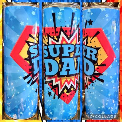 Dad Themed Choice of 20 Ounce Stainless Steel Tumbler