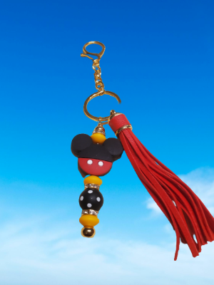 Cartoon Mouse  Beaded Keychain Fancy