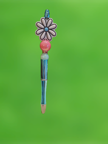 Flower Beaded Pen - Choice of Color