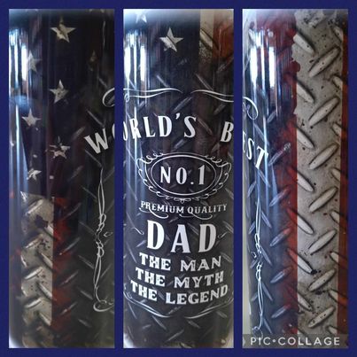 Dad Themed Choice of 20 Ounce Stainless Steel Tumbler