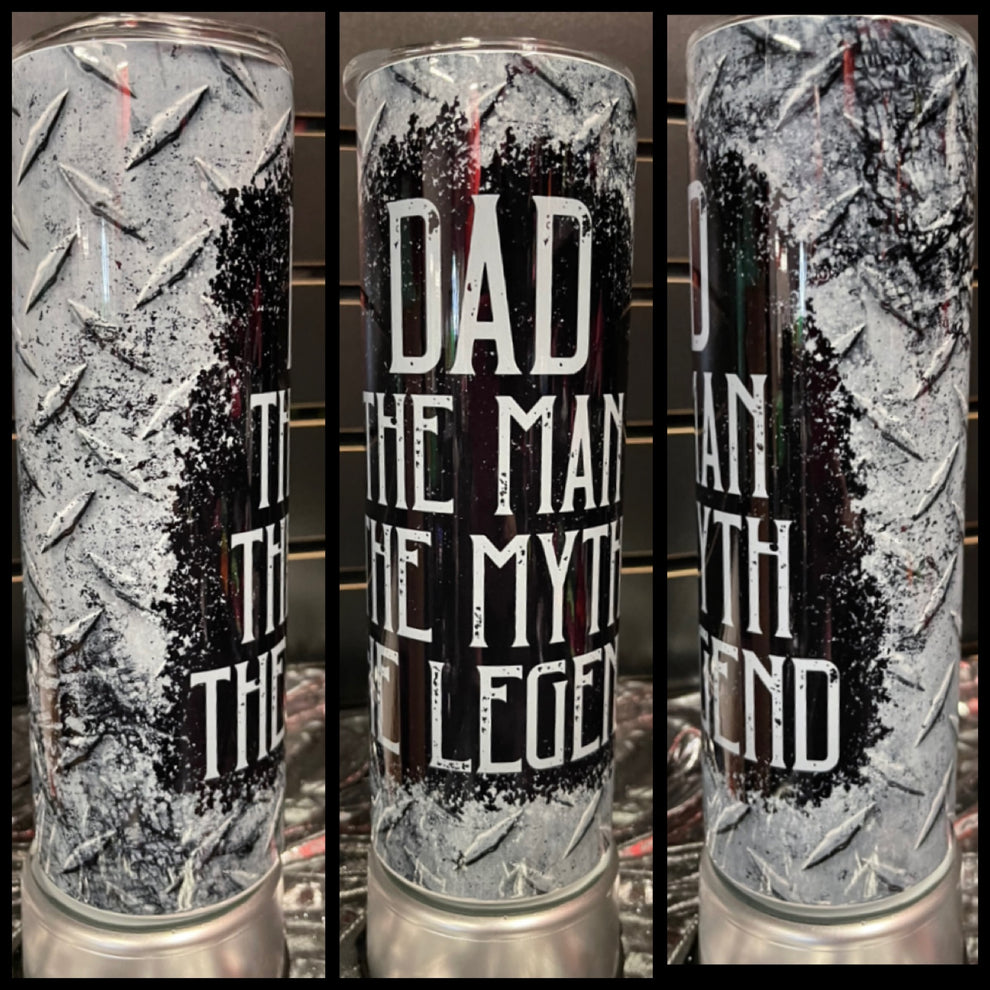 Dad Themed Choice of 20 Ounce Stainless Steel Tumbler