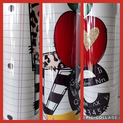 Teacher Themed Choice of 20 Ounce Stainless Steel Tumbler