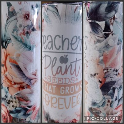 Teacher Themed Choice of 20 Ounce Stainless Steel Tumbler